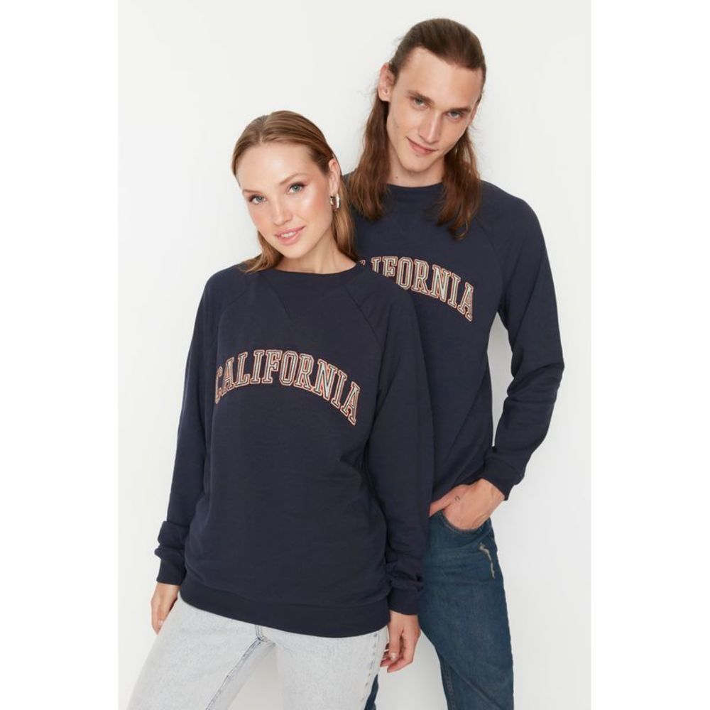NWT Trendyol Men Oversize Crew neck Woven Sweatshirt